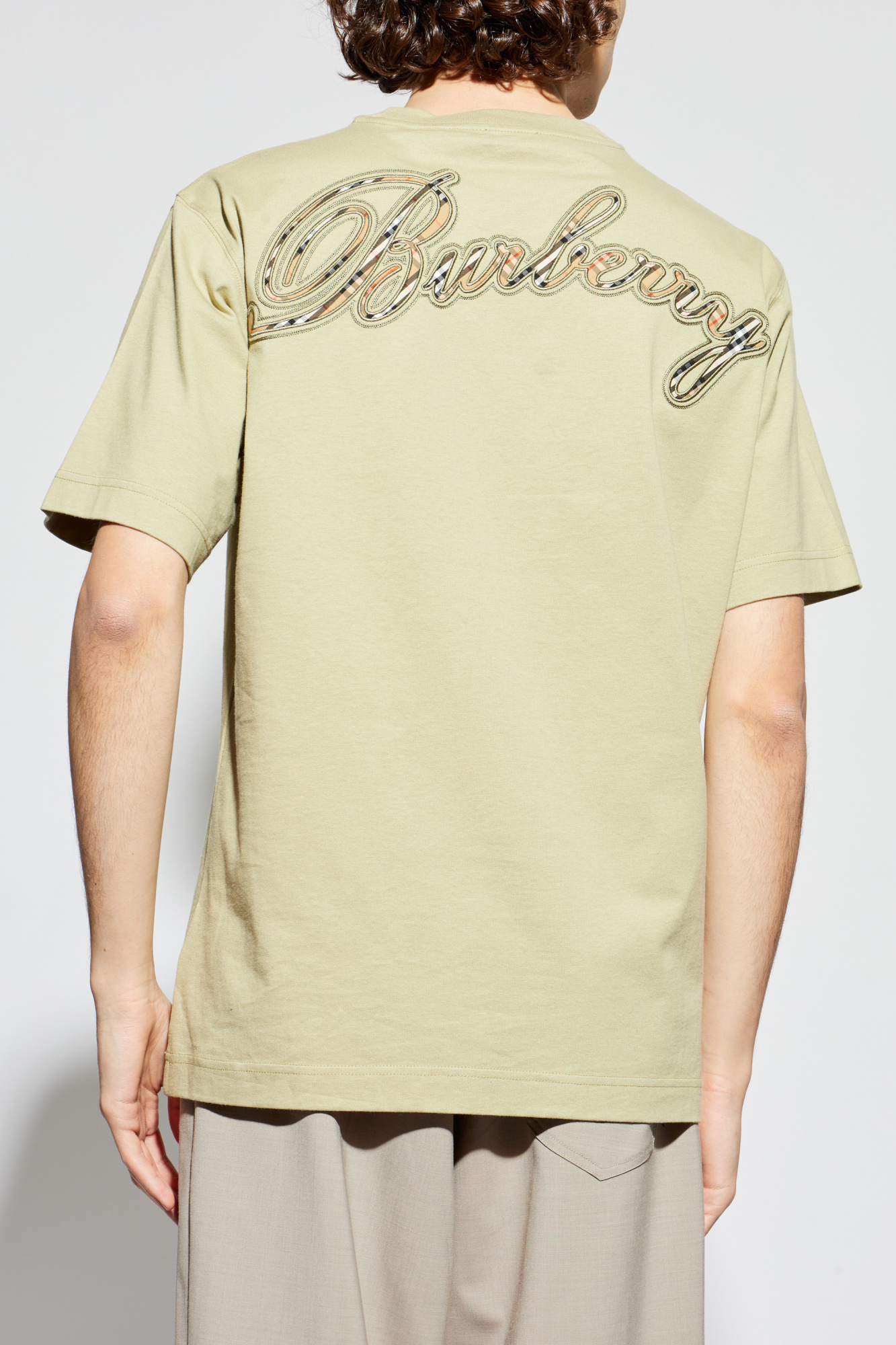 Burberry T-shirt with embroidered logo | Men's | Vitkac